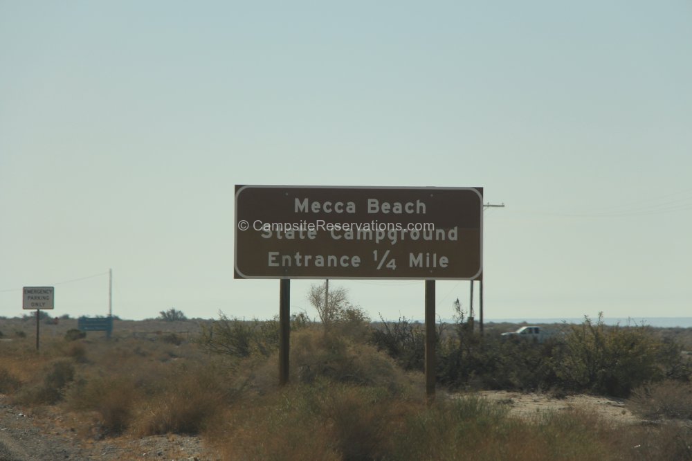 Mecca Beach Campground at Salton Sea State Rec Area, California, United